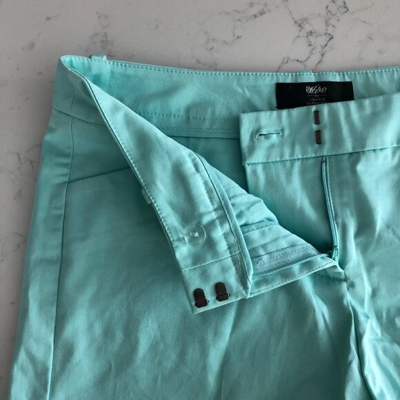 Mossimo Stretch Casual Cotton Mid Rise Cuffed Shorts Pastel Green Sz 6 NWOT - Picture 4 of 10